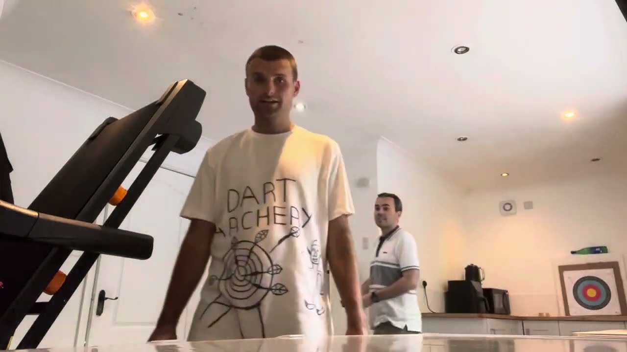 Dart archery competition with Alex Irwin and Chris Tollet more competitive shooting at 4 meters