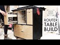 Router Table Cabinet Build with STORAGE and DUST COLLECTION