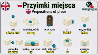 Przyimki miejsca po angielsku NA W POD PRZY ZA - Prepositions of place in English