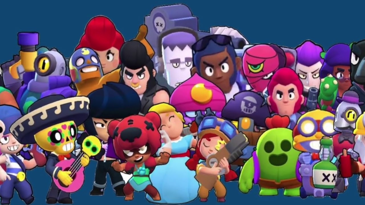 Какие есть персонажи в brawl stars. Браво старс персонажи. Бравлеры Браво старс.