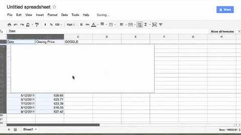 How to Create Line Chart in Google Spreadsheets