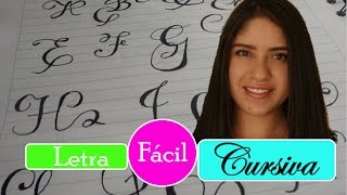 Como hacer letra cursiva y elegante