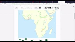 Drawing African borders (Sporcle quiz)