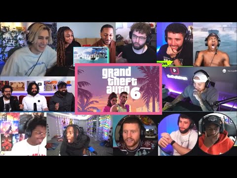 Big Streamers & YouTubers React To GTA 6 Trailer | Reaction Mashup
