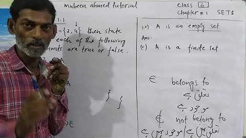 Class 6  Math  Exercise 1.1    Q1 and Q2  Chapter 1  SETS   video 1