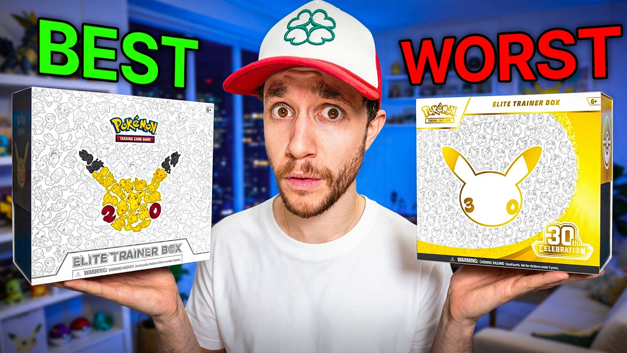 20th vs 25th vs 30th Anniversary Pokémon Sets
