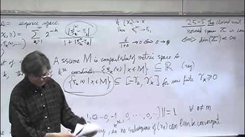 Functional Analysis - Lecture 5 - UCCS MathOnline