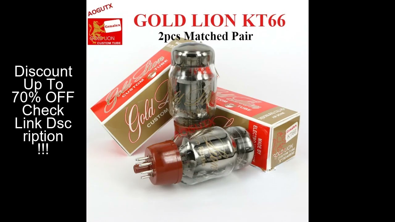 GOLD LION KT66 Vacuum Tube HIFI Audio Valve Replace EL34 5881 6L6 Electronic Tube Amplifier Kit DIY