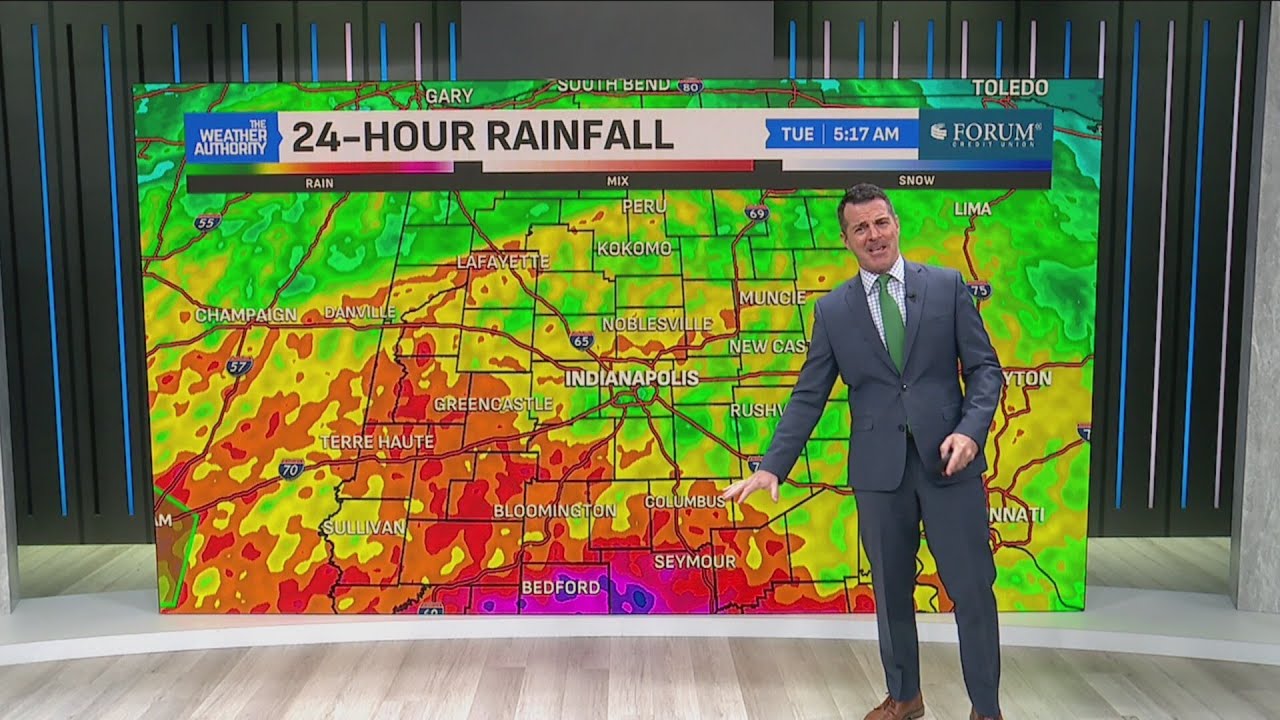 Drying out before more showers return tonight - YouTube