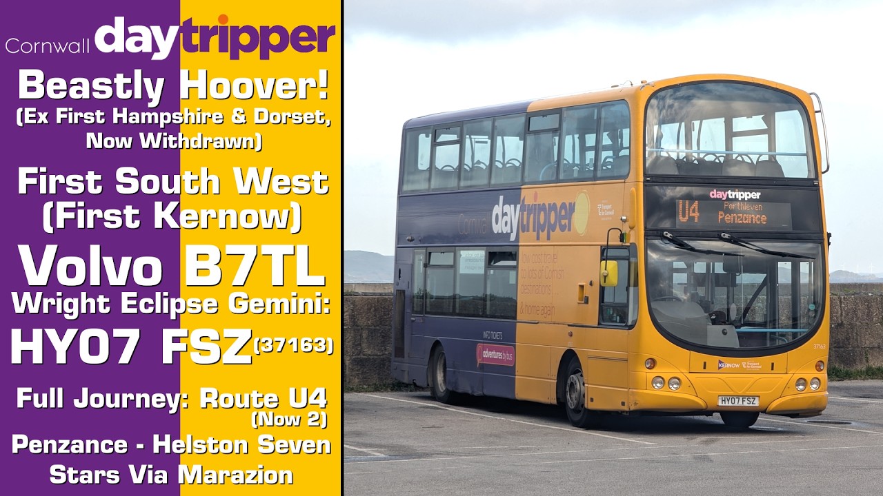 (Beastly Hoover, Now Withdrawn) First Kernow Volvo B7TL Wright Eclipse Gemini: HY07 FSZ