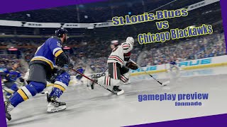 St Louis Blues vs Chicago Blackhawks | Gameplay Preview | Fanmade NHL Simulation