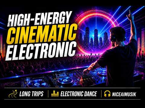 High-energy Cinematic Electronic 1h+ - More Instrumental - NiceAiMusik