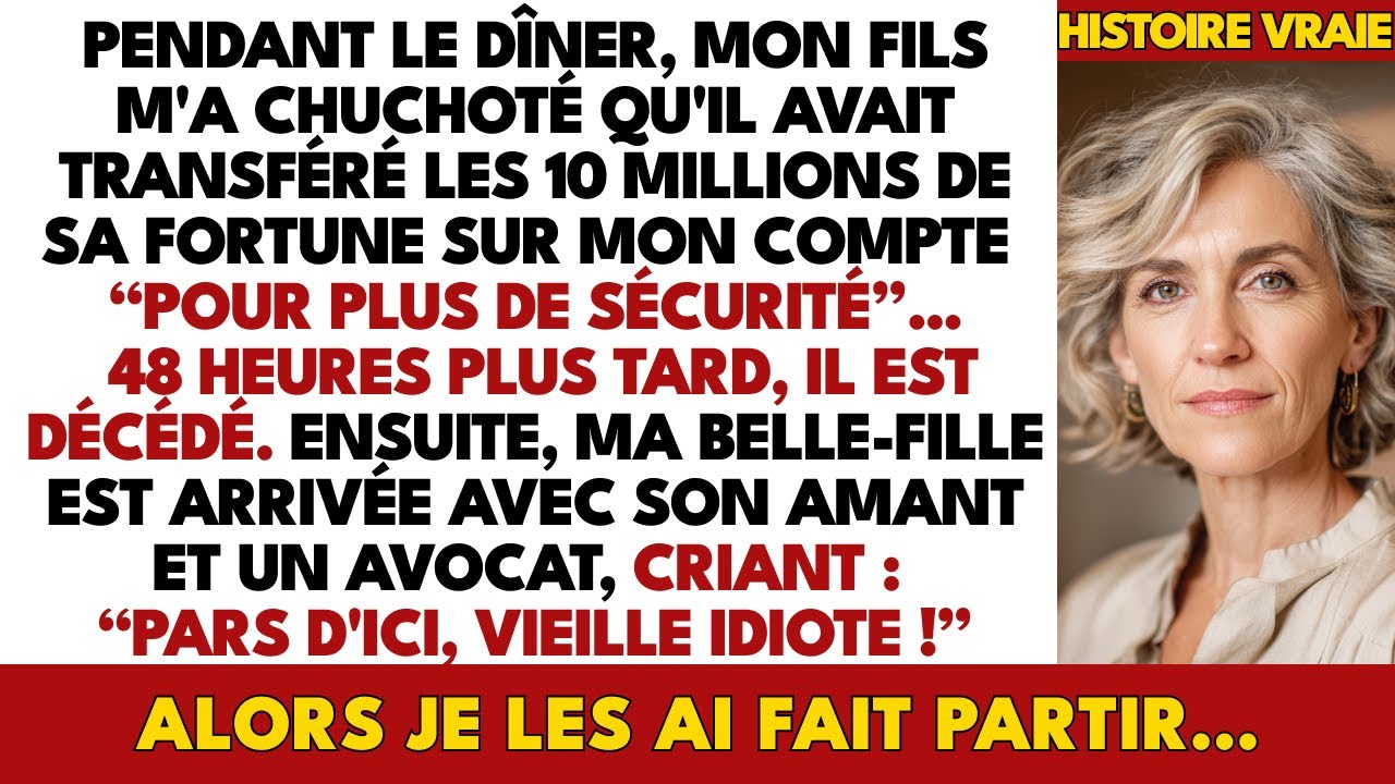 Après Mort De Mon Fils, Ma Bru Arrive Avec Son Amant Et Crie: 