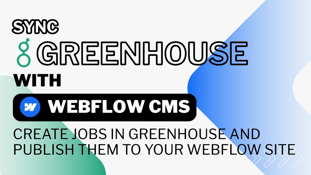How to Sync Greenhouse Jobs to Webflow Automatically | Byteline Data ...