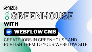 How to Sync Greenhouse Jobs to Webflow Automatically | Byteline Data Sync