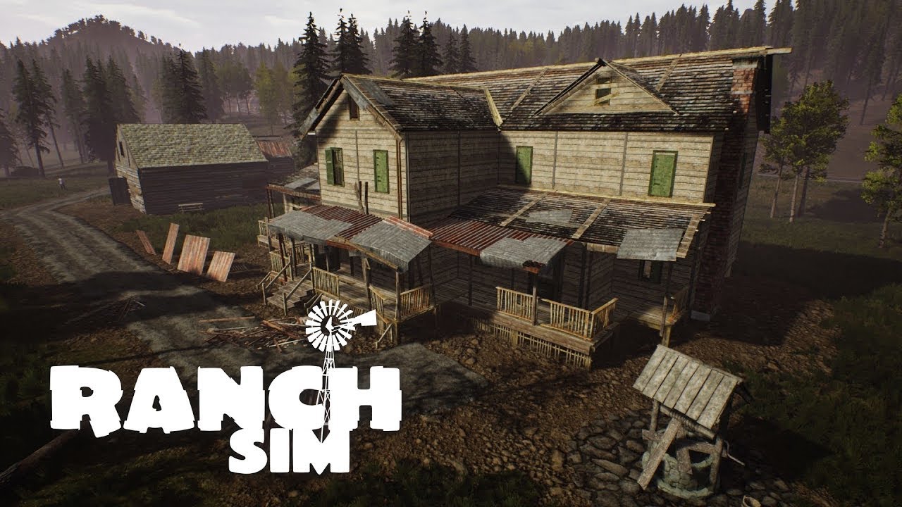 Ranch Simulator Pt 2 lets build a house 