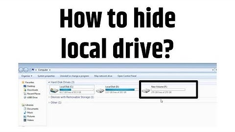 How to Hide or Show Hard Disk partition in Windows 7 by Disk Management