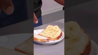 Trying a mayo and banana sandwich