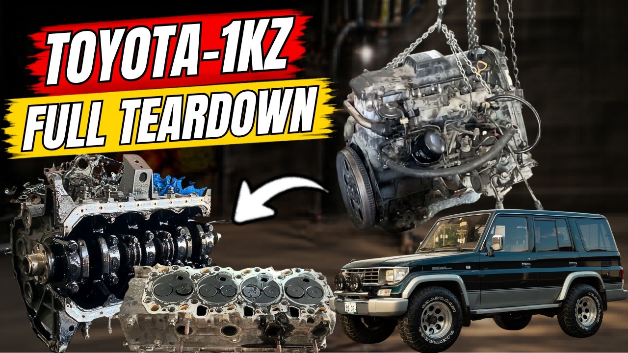 Toyota 1KZ Engine Complete Teardown & Rebuild from Scratch | Step-by ...
