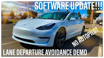 Why You Need To Buy A Tesla Model 3 | Lane Departure Avoidance Demo | Tesla Software Update