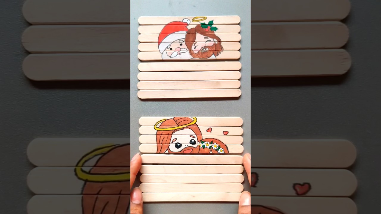 Santa Claus and Jesus Christ drawing. vs Santa Claus and a cute angel drawing ❤️