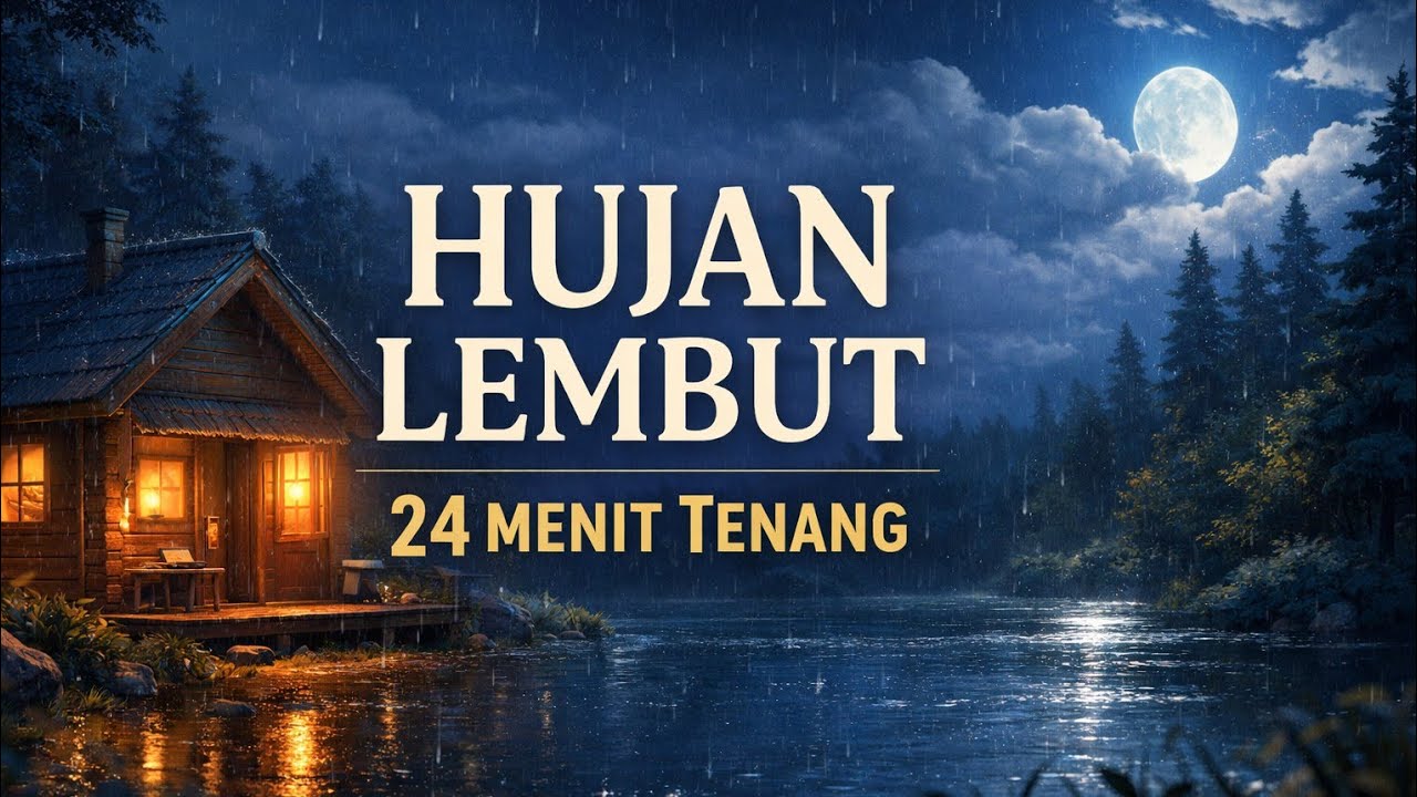 Dongeng Pengantar Tidur Malam Hari | Suara Hujan Pelan & Rumah Kayu Hangat 