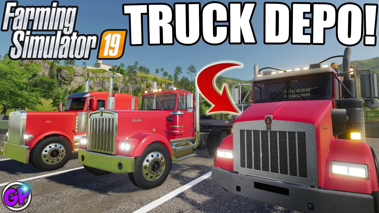 TRUCK DEPOT FARMING SIMULATOR 19 SECURITY CHECKPOINT GARRETT PLAYS FS19