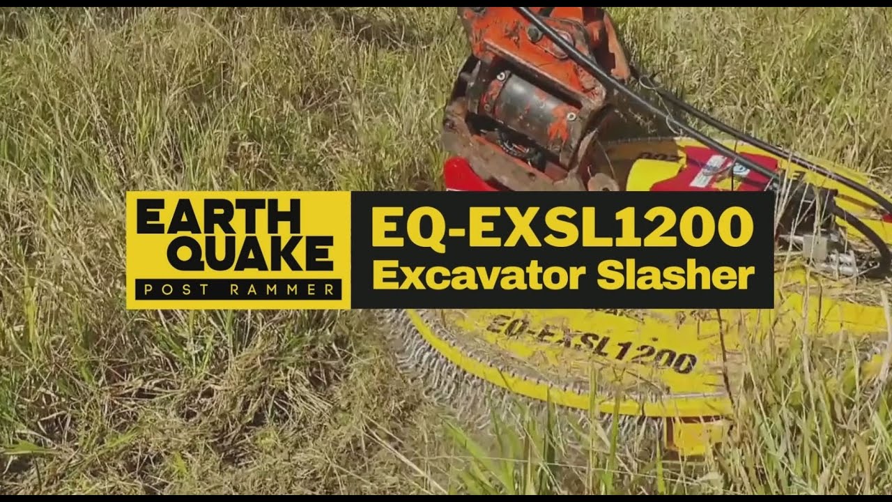 Excavator Slasher EQ-EXSL1200 suits Excavators 4.5 to 6.5 tonne