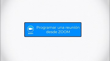 Videotutoriales ZOOM UPM: Programar una reunión