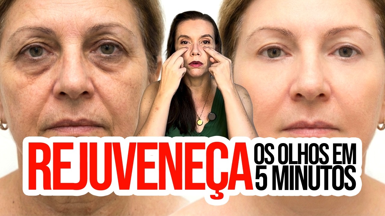 3 MASSAGENS para ACABAR com OLHEIRAS, BOLSAS e RUGAS ao Redor dos OLHOS! VEJA AQUI
