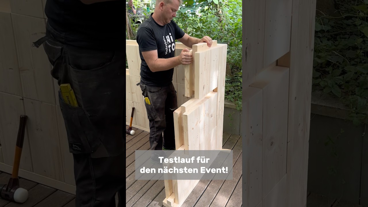Wir zeigen euch wie einfach massiver Holzbau sein kann!Live anfassen in Erlangen 