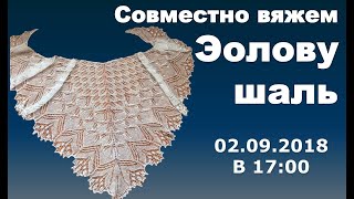 Совместно вяжем Эолову шаль. 2 часть Совместно вяжем Эолову шаль. 2 часть
