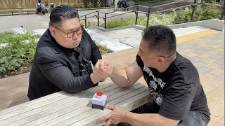 Kim Jongun vs Former world No. 1 arm wrestler