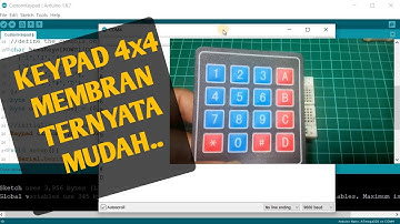 BELAJAR 14 PEMROGRAMAN ARDUINO - Keypad membran 4x4