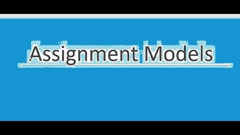 I Assignment Problem I Multiple optimum solution I prohibited Problem I  I Part5 I Education_24