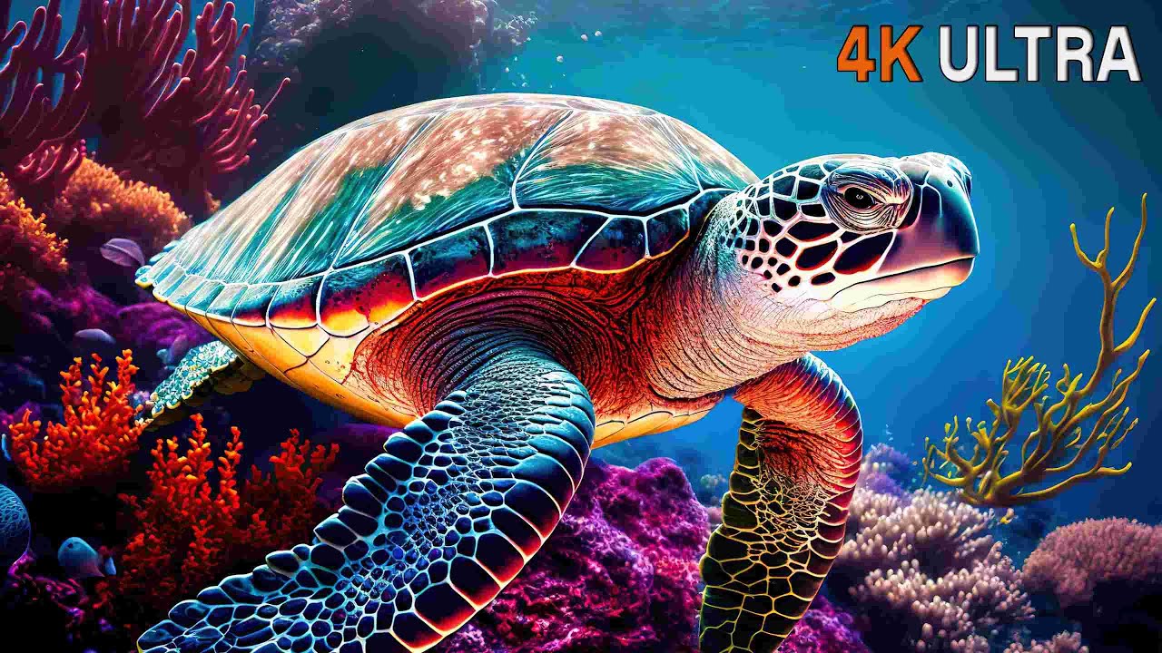Underwater WORLD 4K ULTRA HD [60FPS] – Relaxing Music – Best Marine Animals 4K for Relaxation