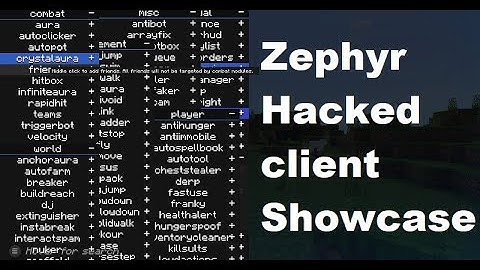 Zephyr hacked client showcase