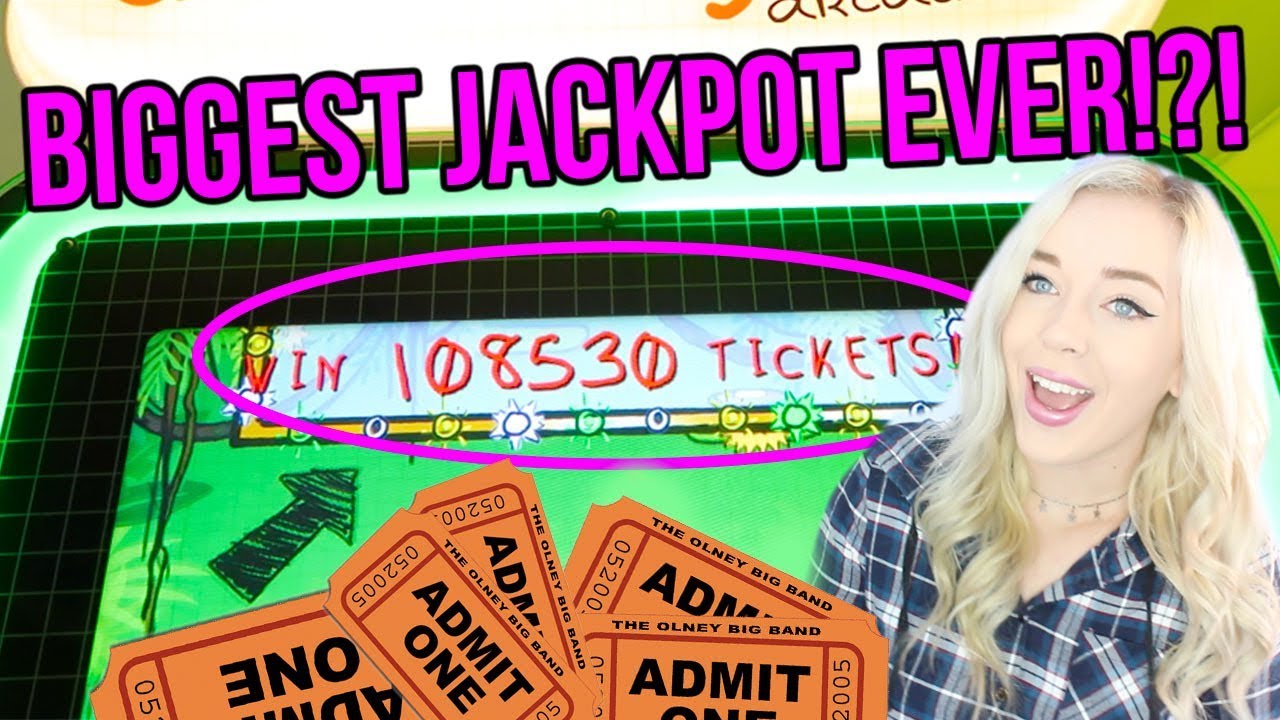 BIGGEST ARCADE JACKPOT EVER 108 530 Tickets YouTube