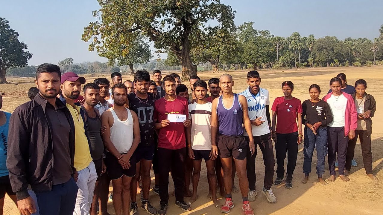 बिहार पुलिस चालक सिपाही का 1600 मीटर का ट्रायल  समुखियामोङ बाँका बिहार 