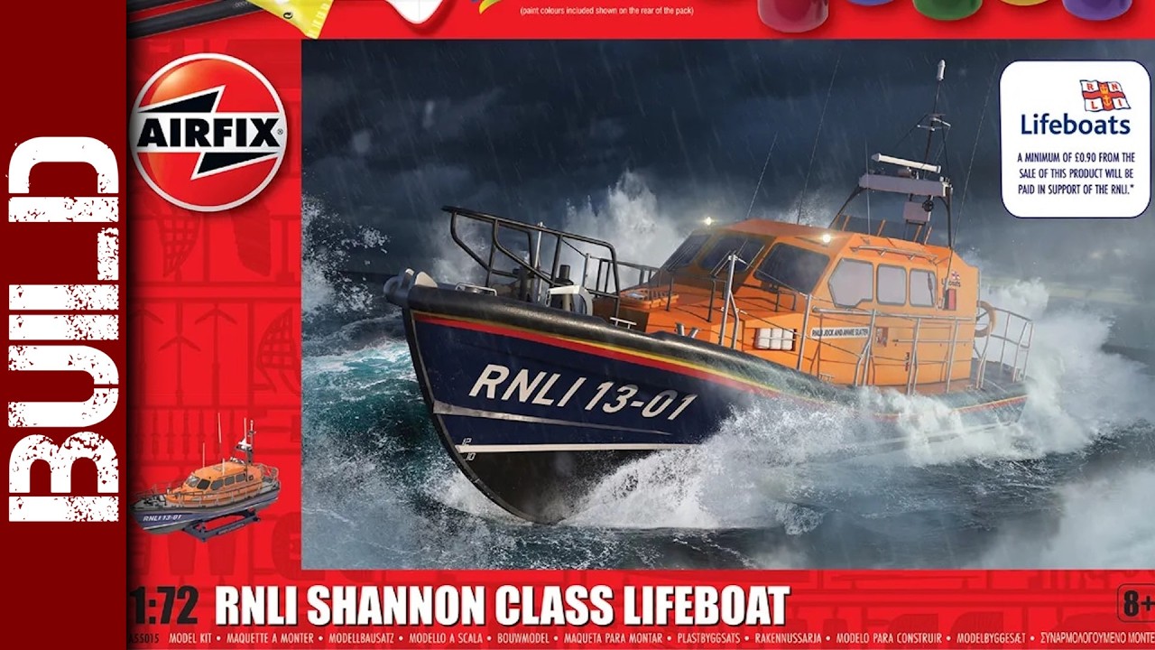 Быстрая сборка - стартовый набор спасательной шлюпки класса «Шеннон» (модель Airfix в масштабе 1/72)