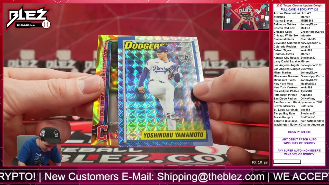 2025 Topps Chrome Update Delight FULL CASE BREAK Pick Your Team #29