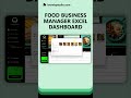 Food Business Manager Excel Dashboard #exceltemplate