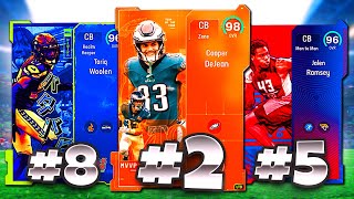 The TOP 10 CORNERBACKS In Madden 25 Ultimate Team