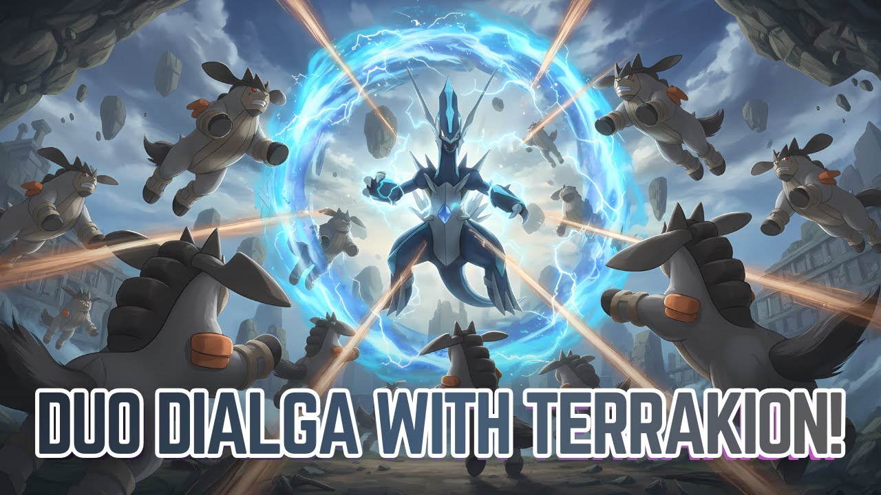 DUO! Dialga SLASHED by Terrakion Troops!