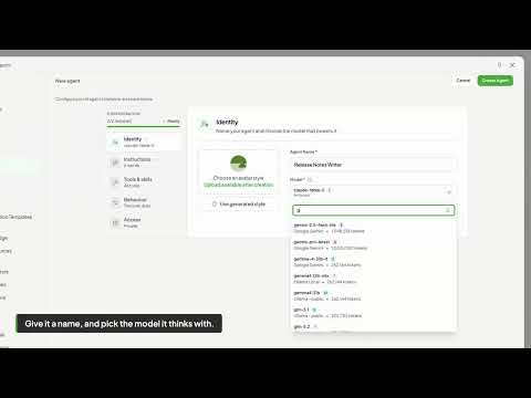 Create an AI Agent in Odokai | Release Notes Demo
