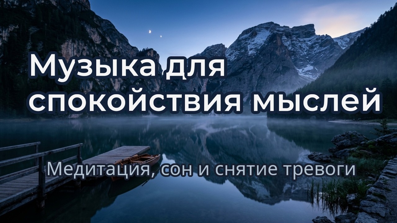 Музыка для спокойствия мыслей | Медитация, сон и снятие тревоги