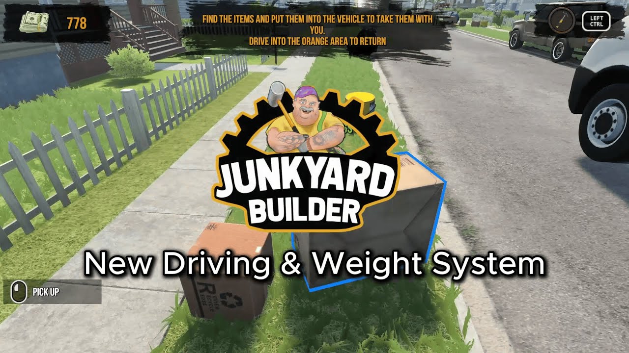 Junkyard Builder Update 1.6: New Driving and Weight System