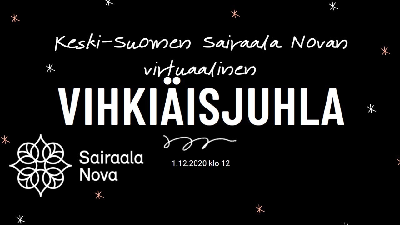 Keski-Suomen Sairaala Novan virtuaalinen vihkiäistilaisuus