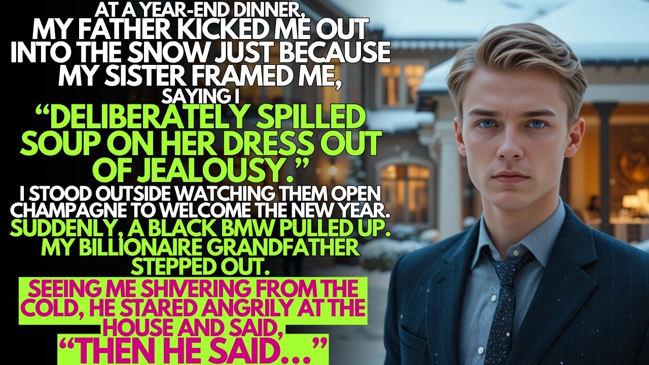 My father said, “stay outside until you apologize to younger sister” — then my grandpa’s bmw arrived