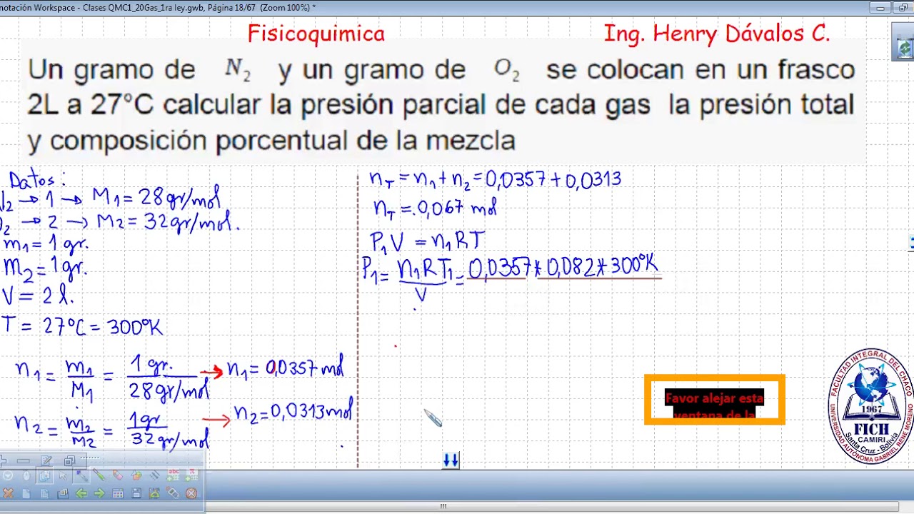 Mezcla Gases Ideales N2 O2 Presi n Parcial YouTube Mezcla Gases Ideales N2 O2 Presi n Parcial YouTube